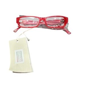 Emporio Armani NWT EA 9318 LZJ Red Eyeglasses Glasses Frame 140mm